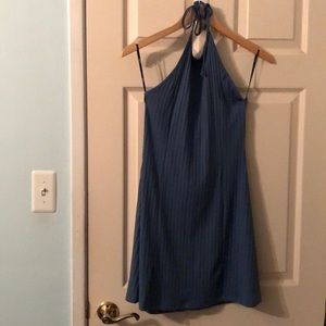 Forever 21 Blue Knit Halter Dress